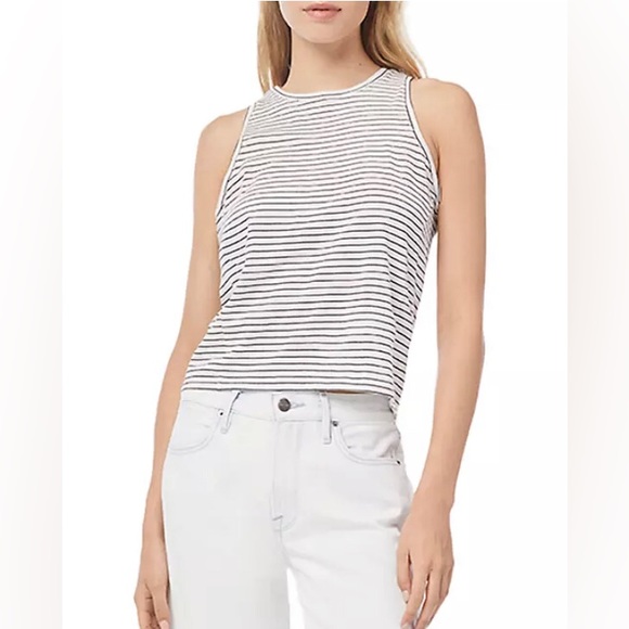 Frame Denim Tops - ❤️ Frame Le High Racer Tank Striped Stripes 100% Organic Cotton Top